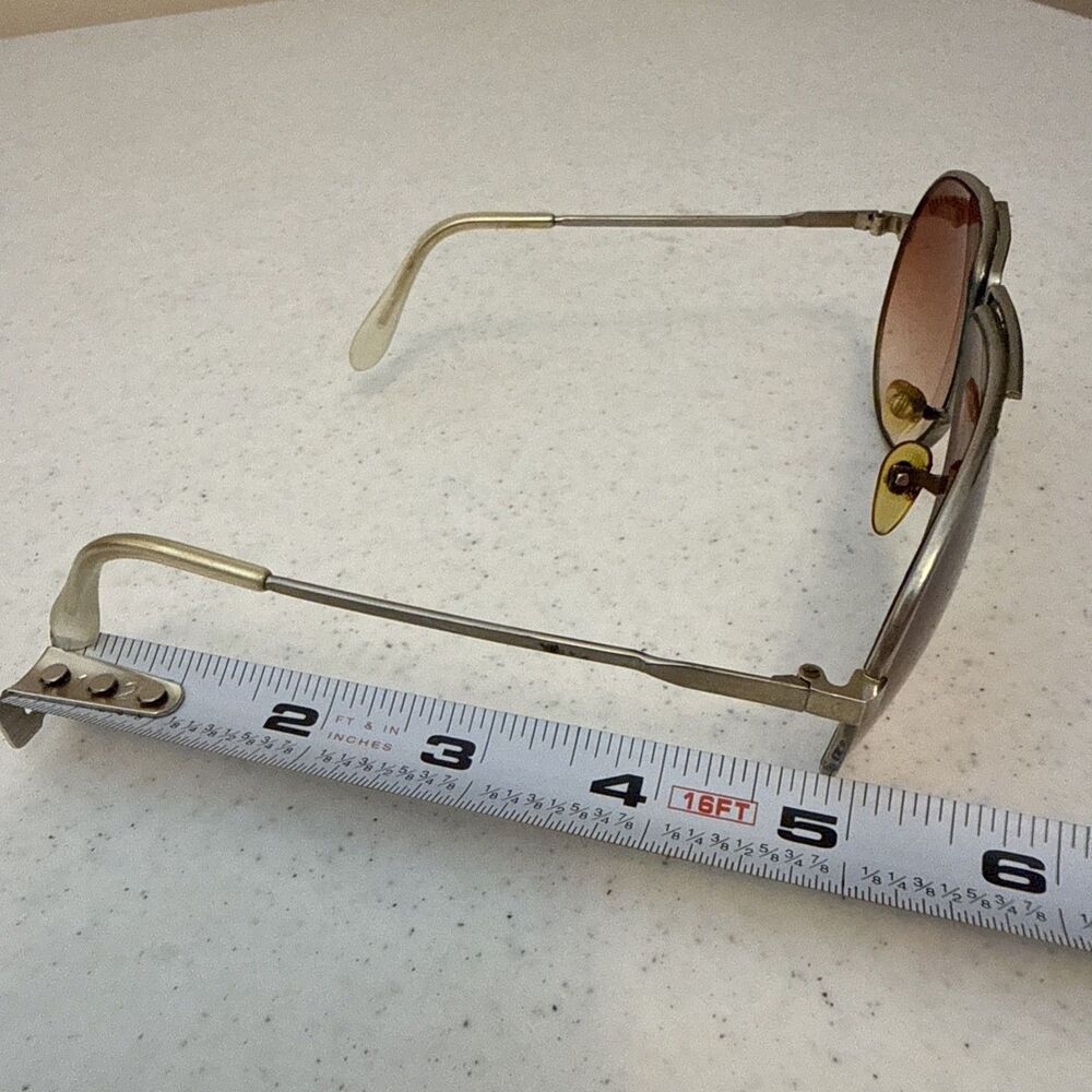 Vtg ROC XL-100 Aviator Sunglasses Frame Rose Teardrop Porsche Carrera Design - Picture 10 of 14